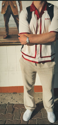 "Cuban Collar Shirt Cream"