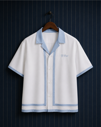 "Cuban Collar Shirt Babyblue"