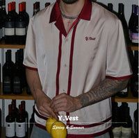 "Cuban Collar Shirt Cream"